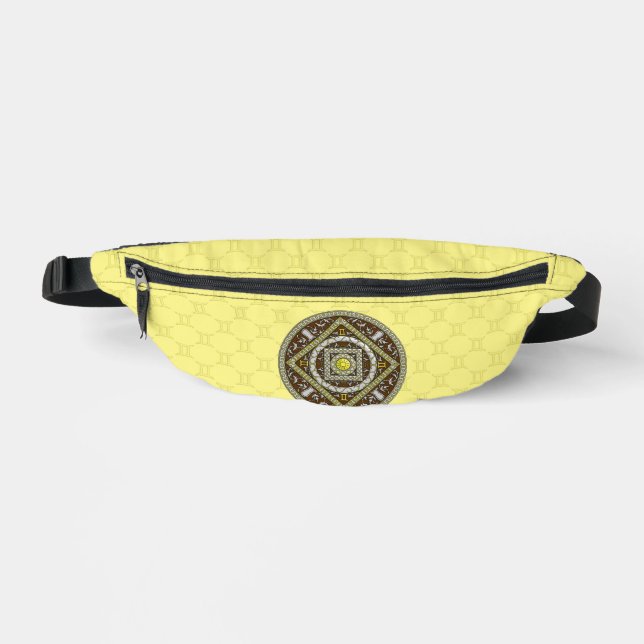 Gemini Mandala Fanny Pack (Front)