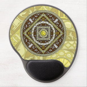 Gemini Mandala Gel Mousepad