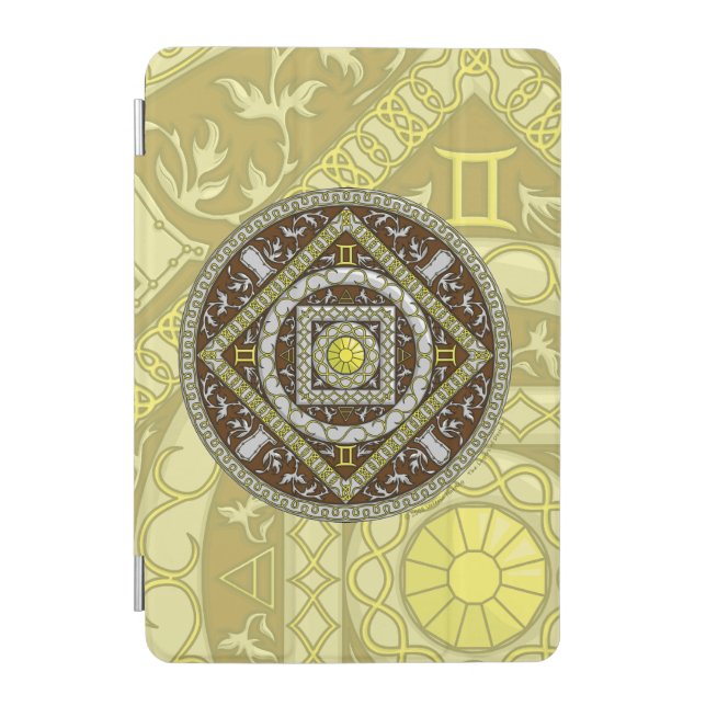 Gemini Mandala iPad Cover (Front)