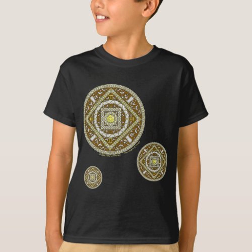 Gemini Mandala Kids and Baby Dark Shirt