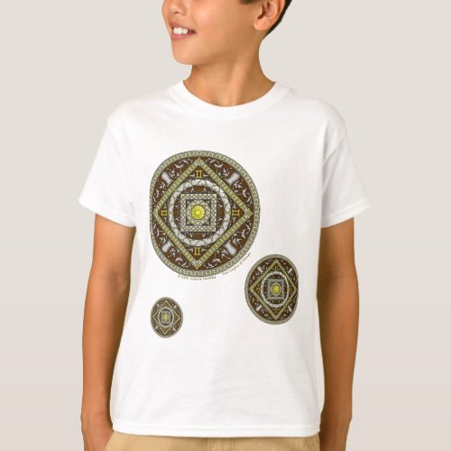 Gemini Mandala Kids and Baby Light Shirt