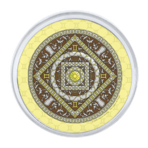 Gemini Mandala Lapel Pin