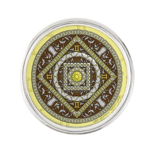 Gemini Mandala Lapel Pin