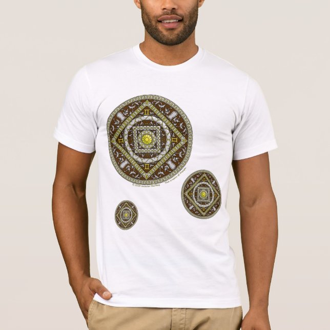 Gemini Mandala Men's Light Shirt (Front)