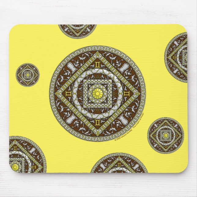 Gemini Mandala Mousepad (Front)