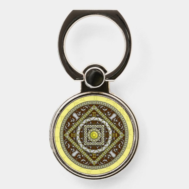 Gemini Mandala Phone Ring (Front)