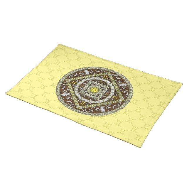 Gemini Mandala Placemat (On Table)