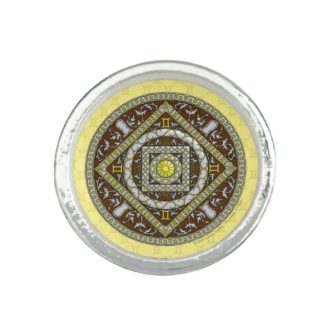 Gemini Mandala Ring (Front)
