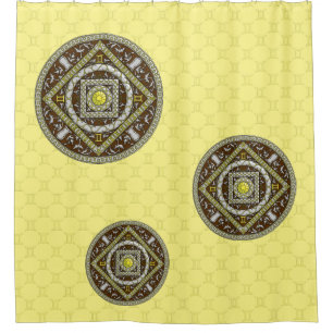 Gemini Mandala Shower Curtain