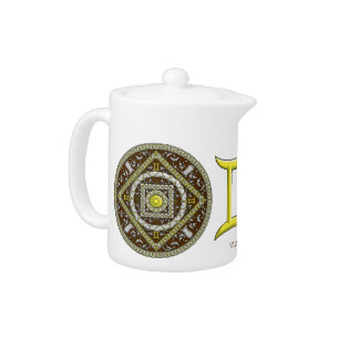 Gemini Mandala Tea Pot