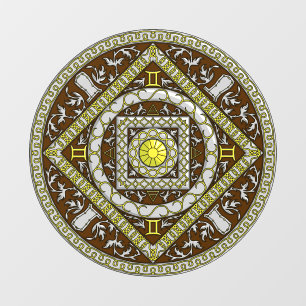 Gemini Mandala Wall Decal