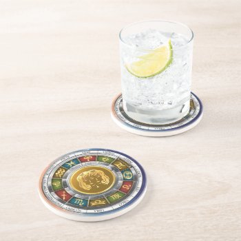 Gemini (may 21-june 20). Zodiac Signs. Coaster by VintageStyleStudio at Zazzle