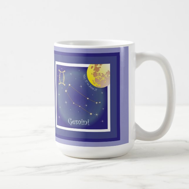 Gemini May 21 to June 21 Coffee Mug (Right)