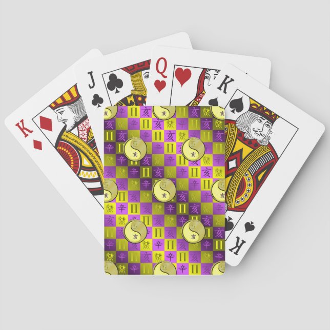 Gemini & Metal Boar Poker Cards (Back)