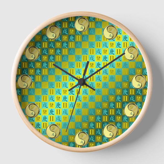 Gemini & Metal Dog Clock (Front)