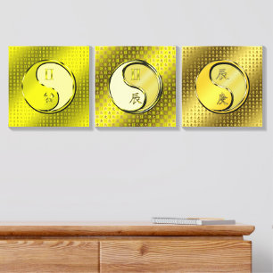 Gemini & Metal Dragon Canvas Photo Tile
