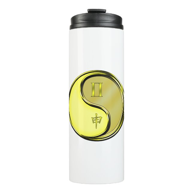 Gemini & Metal Monkey Thermal Tumbler (Front)
