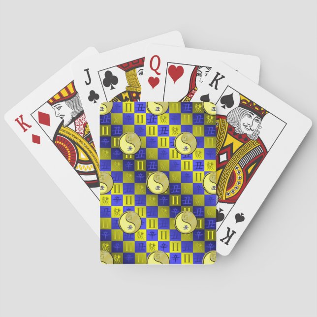 Gemini & Metal Ox Poker Cards (Back)