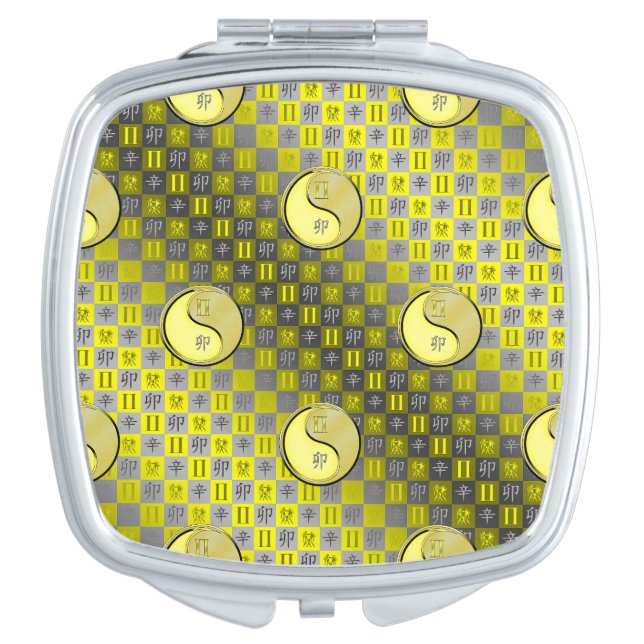 Gemini & Metal Rabbit Compact Mirror (Front)