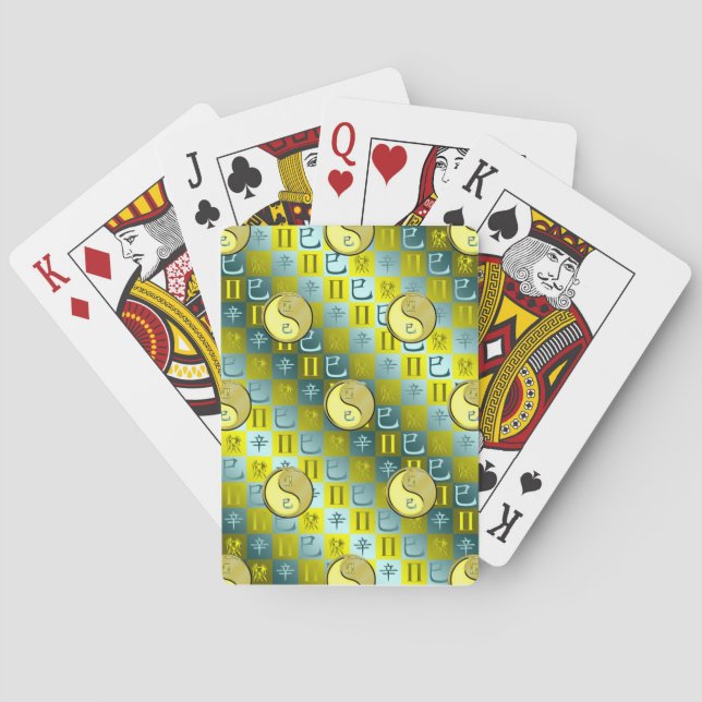 Gemini & Metal Snake Poker Cards (Back)