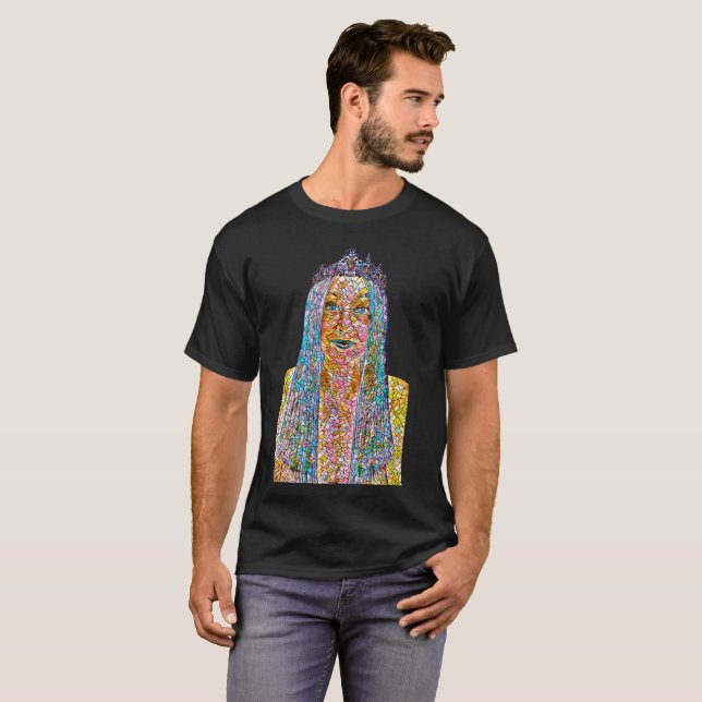 Gemini Mosaic Queen T-Shirt (Front Full)