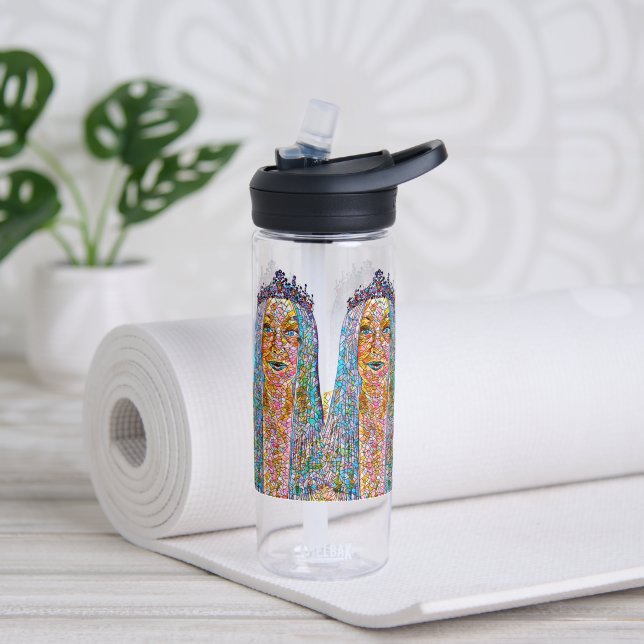 Gemini Mosaic Queen Water Bottle (Yoga)