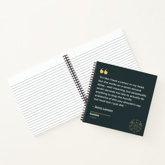 Gemini notebook | Zazzle