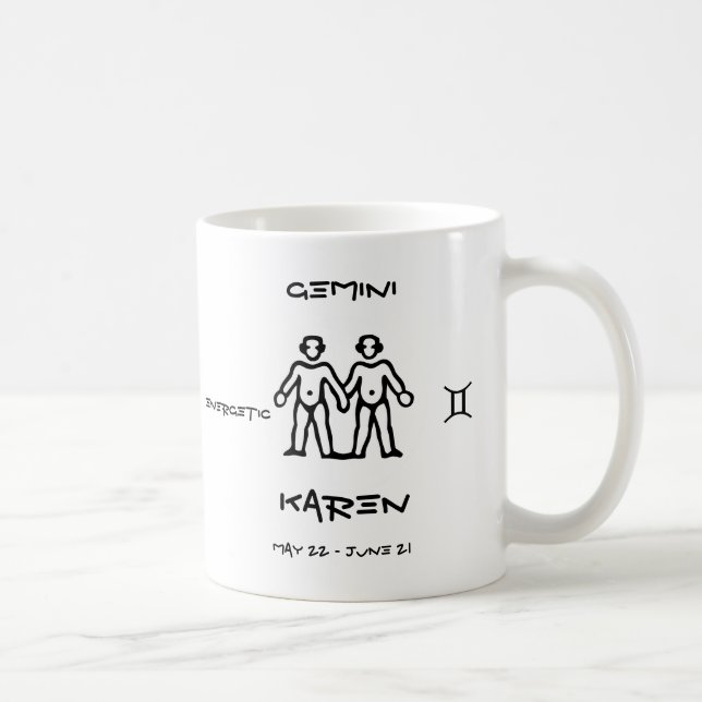 Gemini Personalized Coffee Mug (Right)