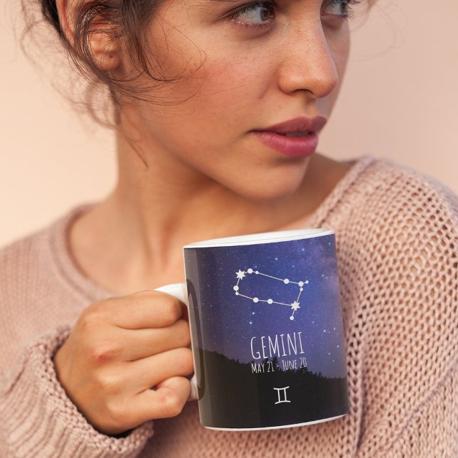 Gemini | Personalized Zodiac Constellation Coffee Mug (Creator Uploaded)