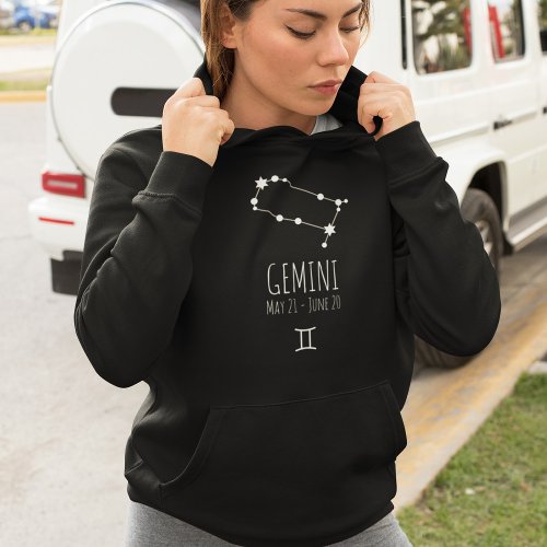 Gemini  Personalized Zodiac Constellation Hoodie