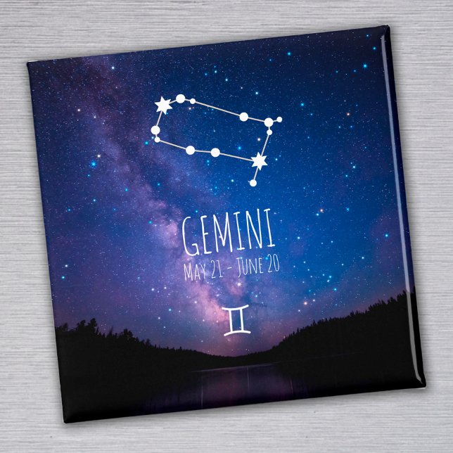 Gemini | Personalized Zodiac Constellation Magnet (Creator Uploaded)