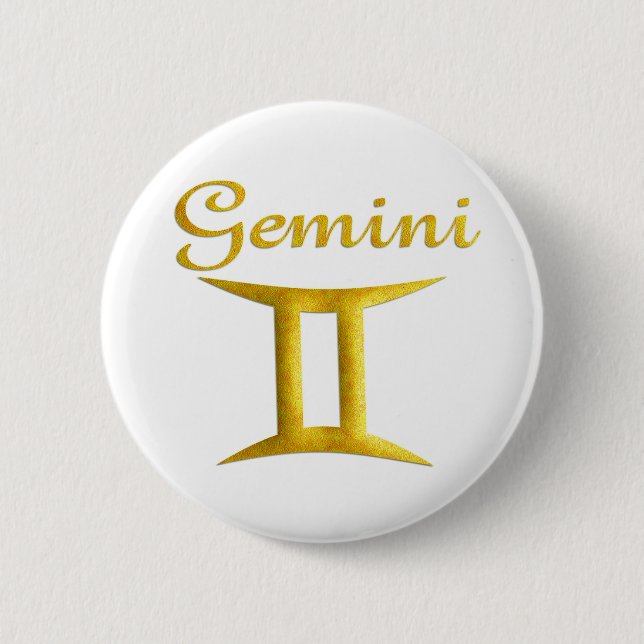 Gemini Pinback Button (Front)