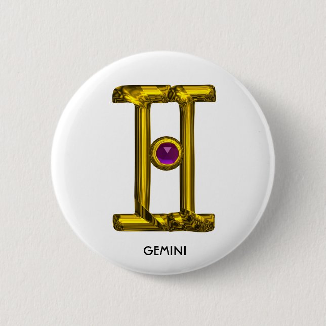 GEMINI PINBACK BUTTON (Front)