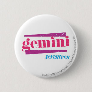 Gemini Pink Pinback Button