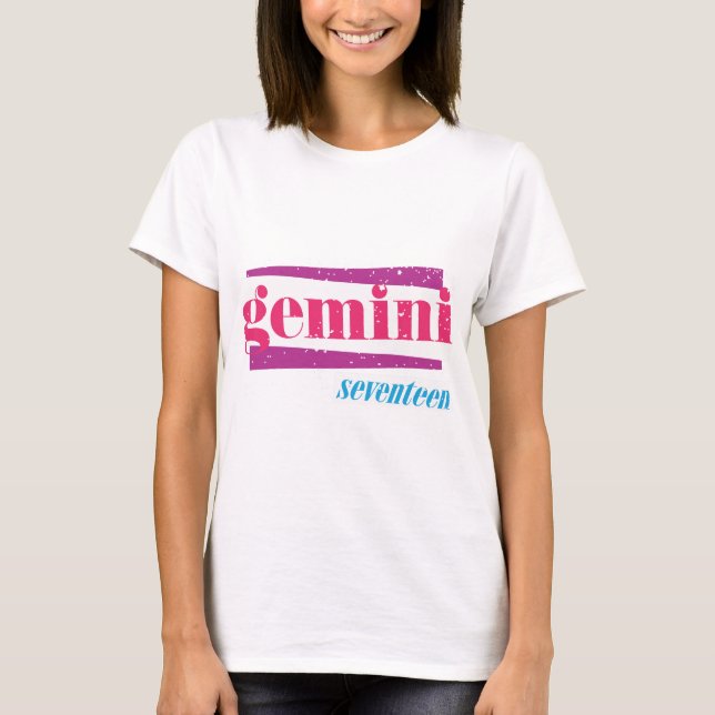 Gemini Pink T-Shirt (Front)