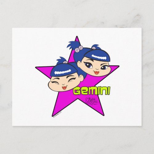 Gemini Postcard
