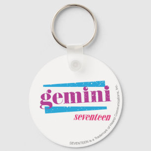 Gemini Purple Keychain