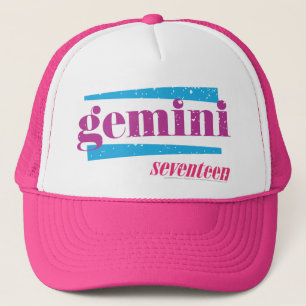 Gemini Purple Trucker Hat