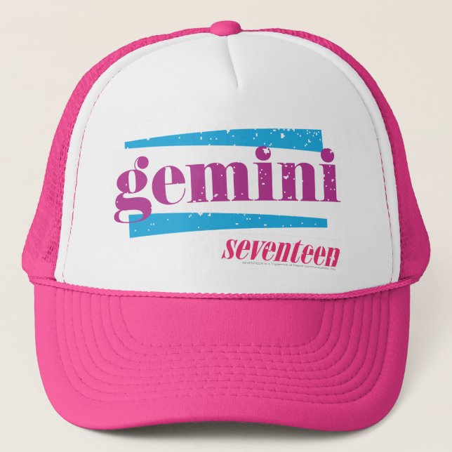 Gemini Purple Trucker Hat (Front)