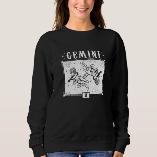 Gemini Sign Astrology  May June Birthday Queen  K Sweatshirt