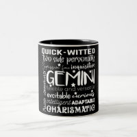 Gemini Sign/Astrology Two-Tone Coffee Mug