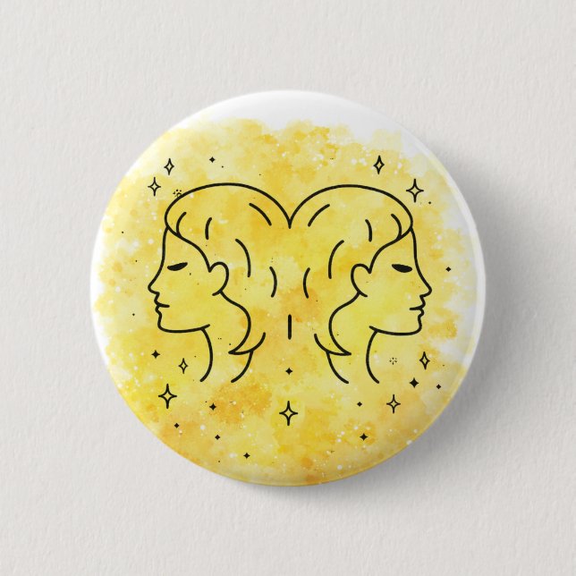 Gemini Sign Button (Front)