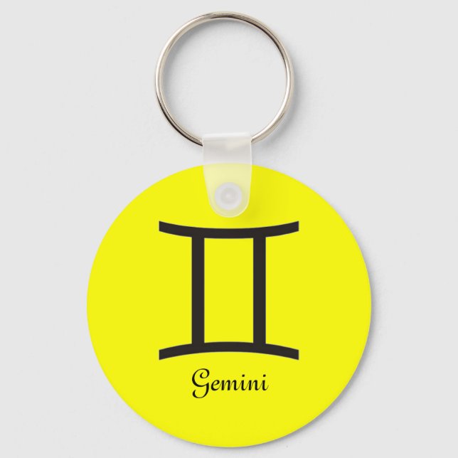Gemini Sign Keychain (Front)