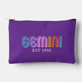Gemini sign zodiac colorful typography modern Bag 