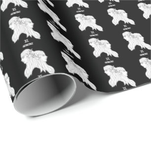 Gemini Silhouette Wrapping Paper