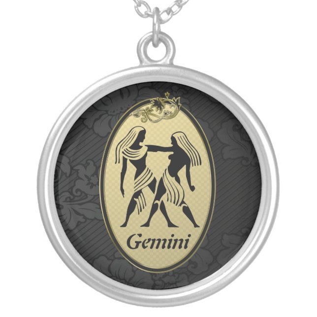Gemini Silver Plated Necklace (Front)