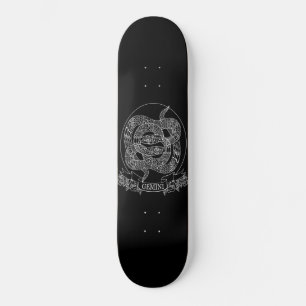 Gemini Snake Serpent Custom Element Skateboard