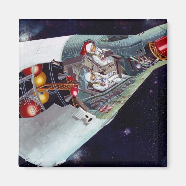 Gemini Spacecraft Cut-out Magnet (Front)