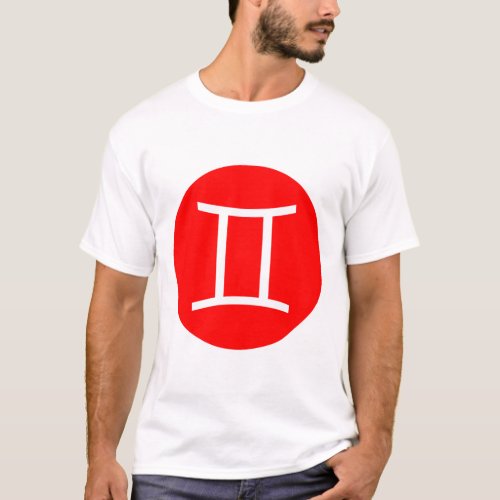 Gemini Symbol _ Customized T_Shirt