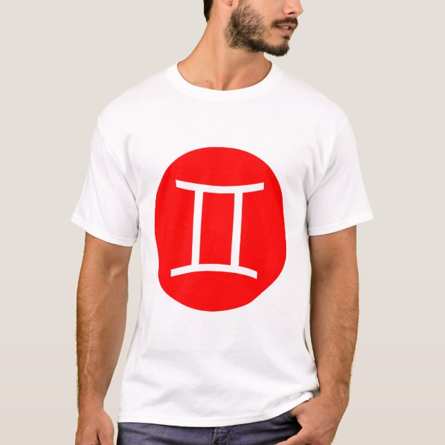 Gemini Symbol - Customized T-Shirt (Front)